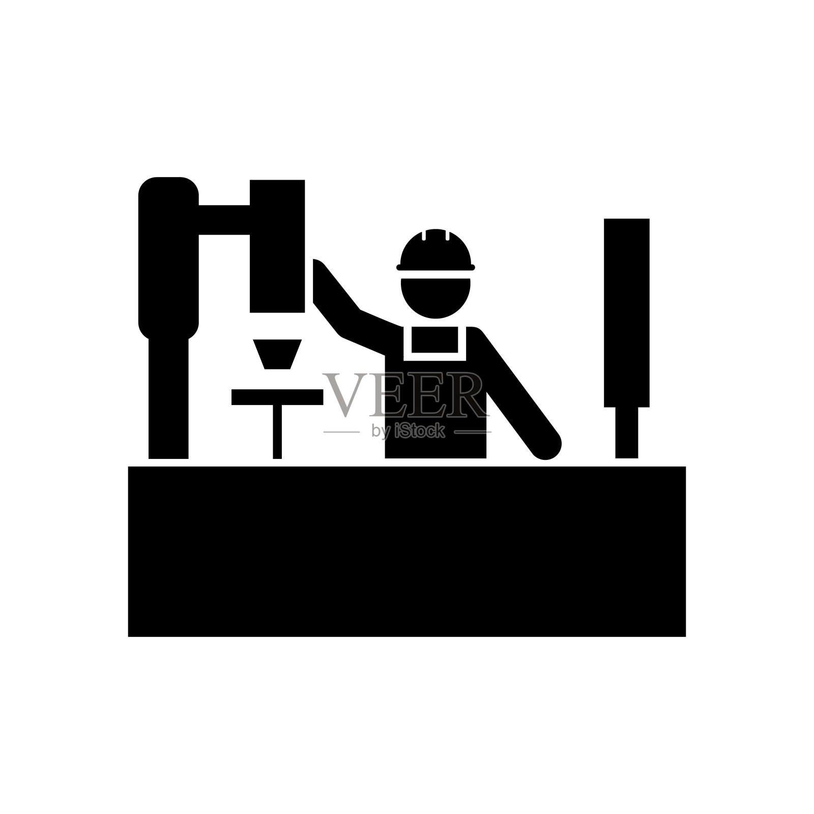 工作，人，工业，商业，扳手，机械图标。制造图标元素。优质的图形设计图标。标志和符号收集图标为网站，网页设计插画图片素材