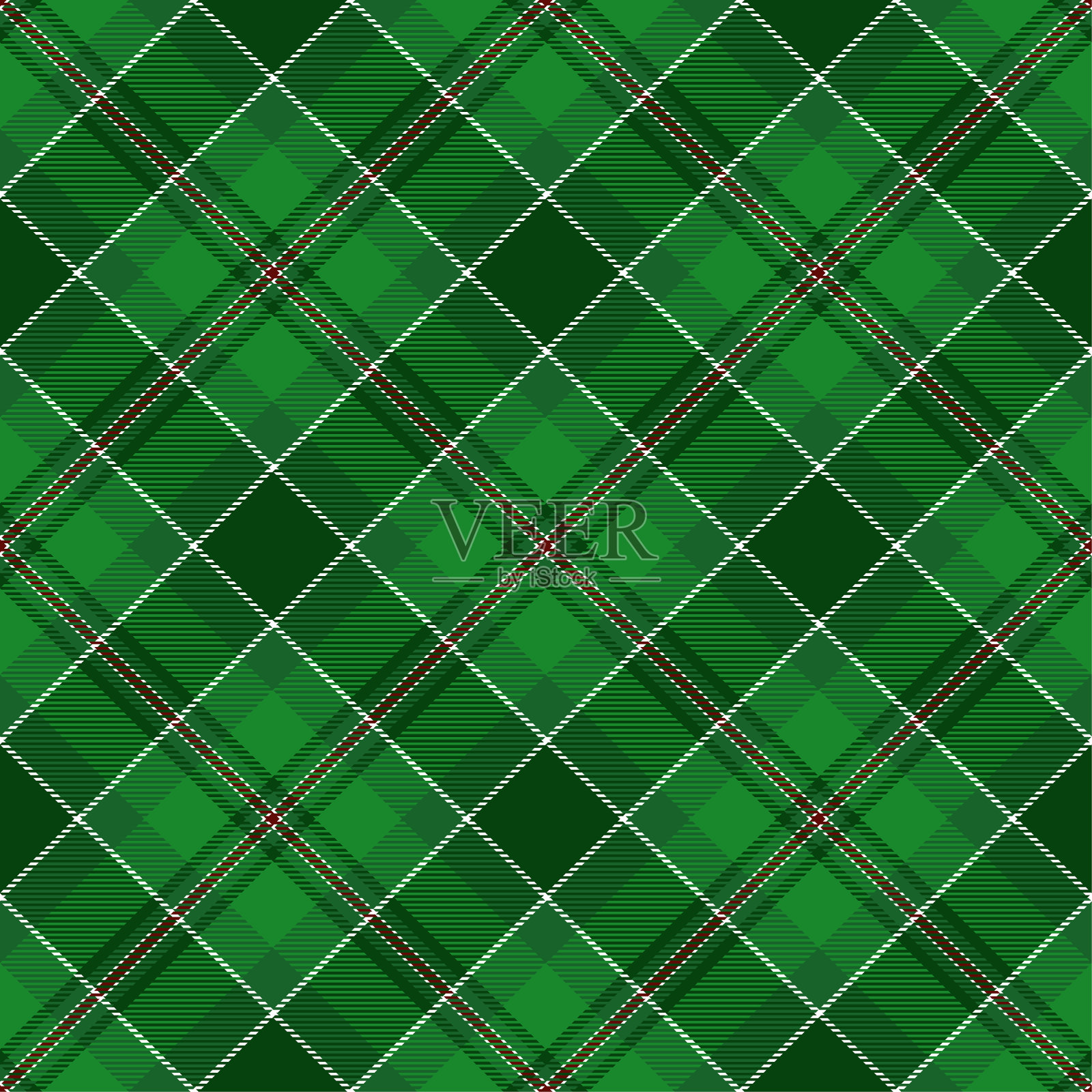 格子呢格子无缝图案背景插画图片素材