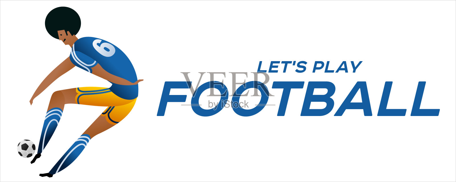 足球运动员的背景插画图片素材