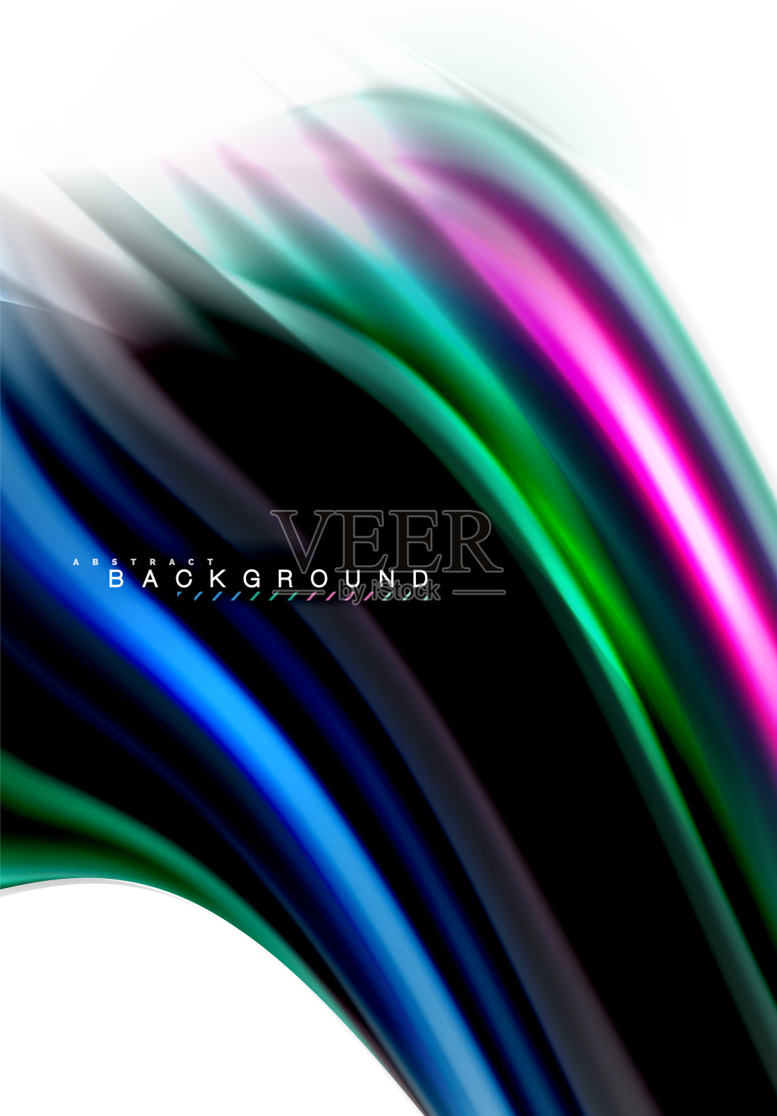 流体液体混合颜色概念浅灰色背景，波浪和漩涡曲线流线，时髦的抽象布局模板的业务展示，应用程序墙纸横幅，海报或墙纸插画图片素材