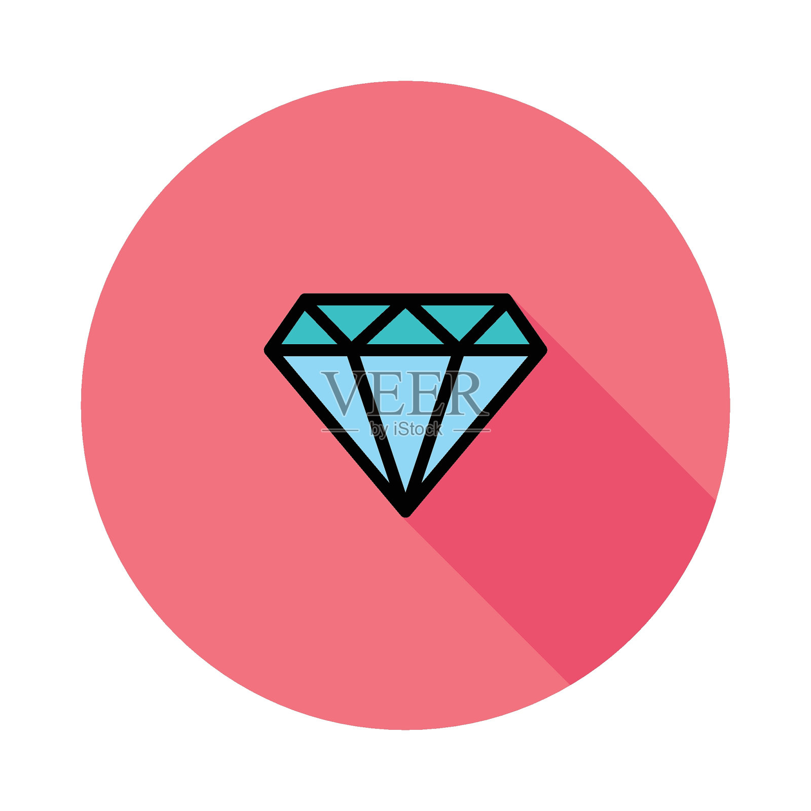 金刚石插画图片素材