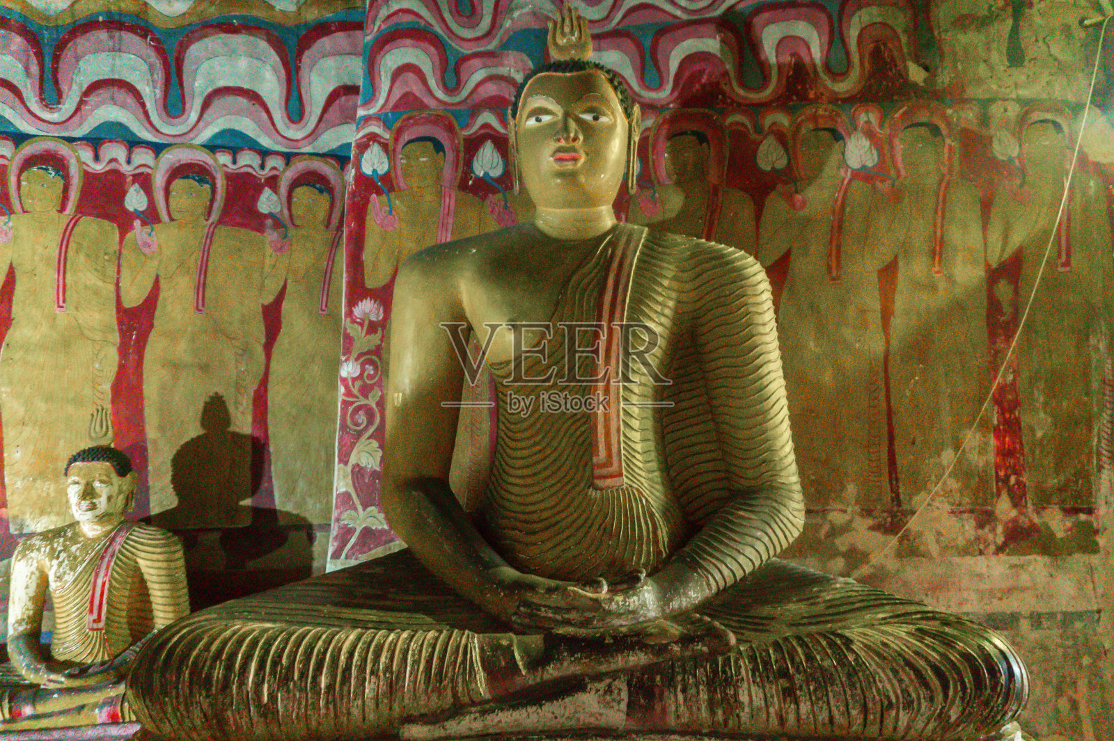 石窟寺-佛-佛-丹布拉照片摄影图片