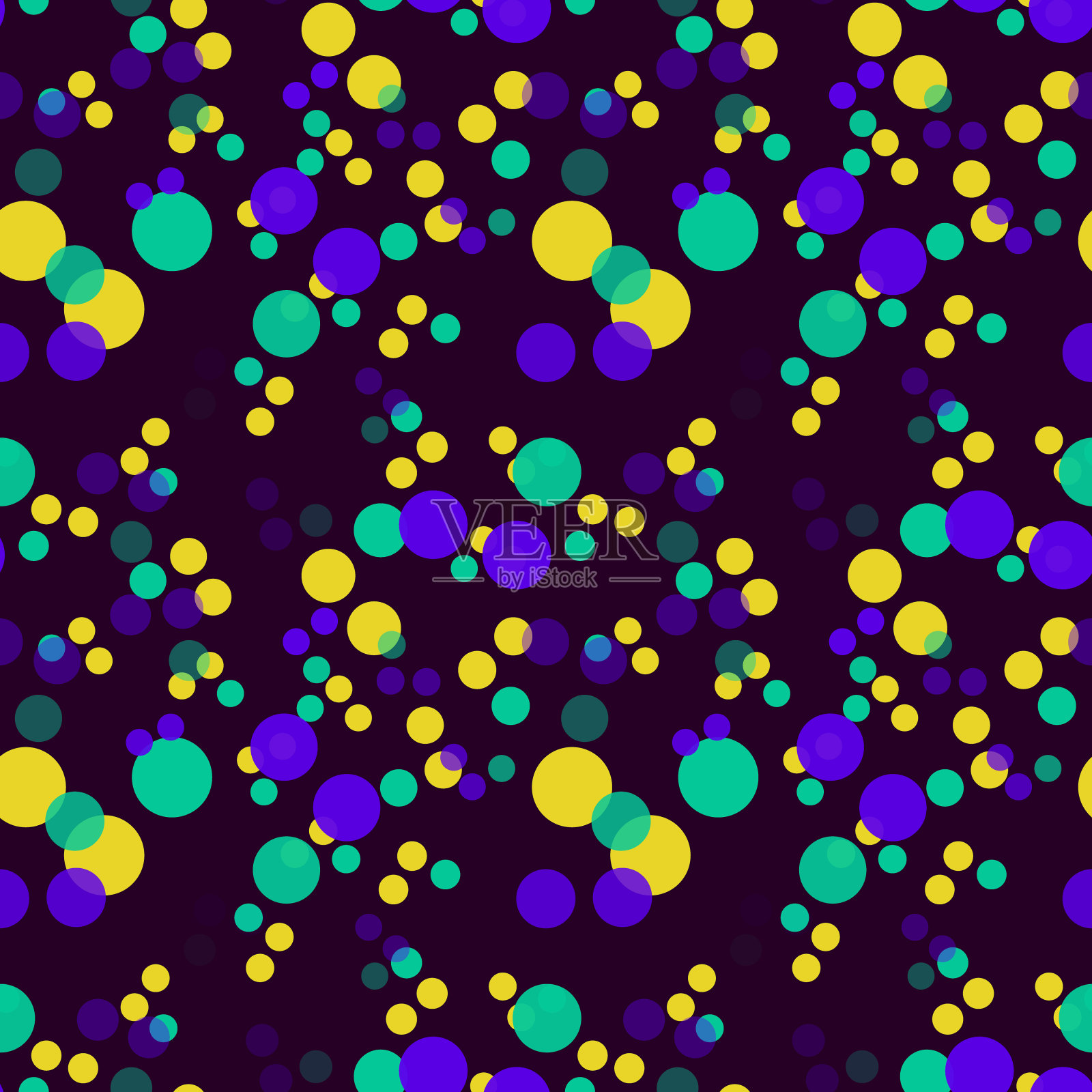 庆祝五彩纸屑无缝图案插画图片素材