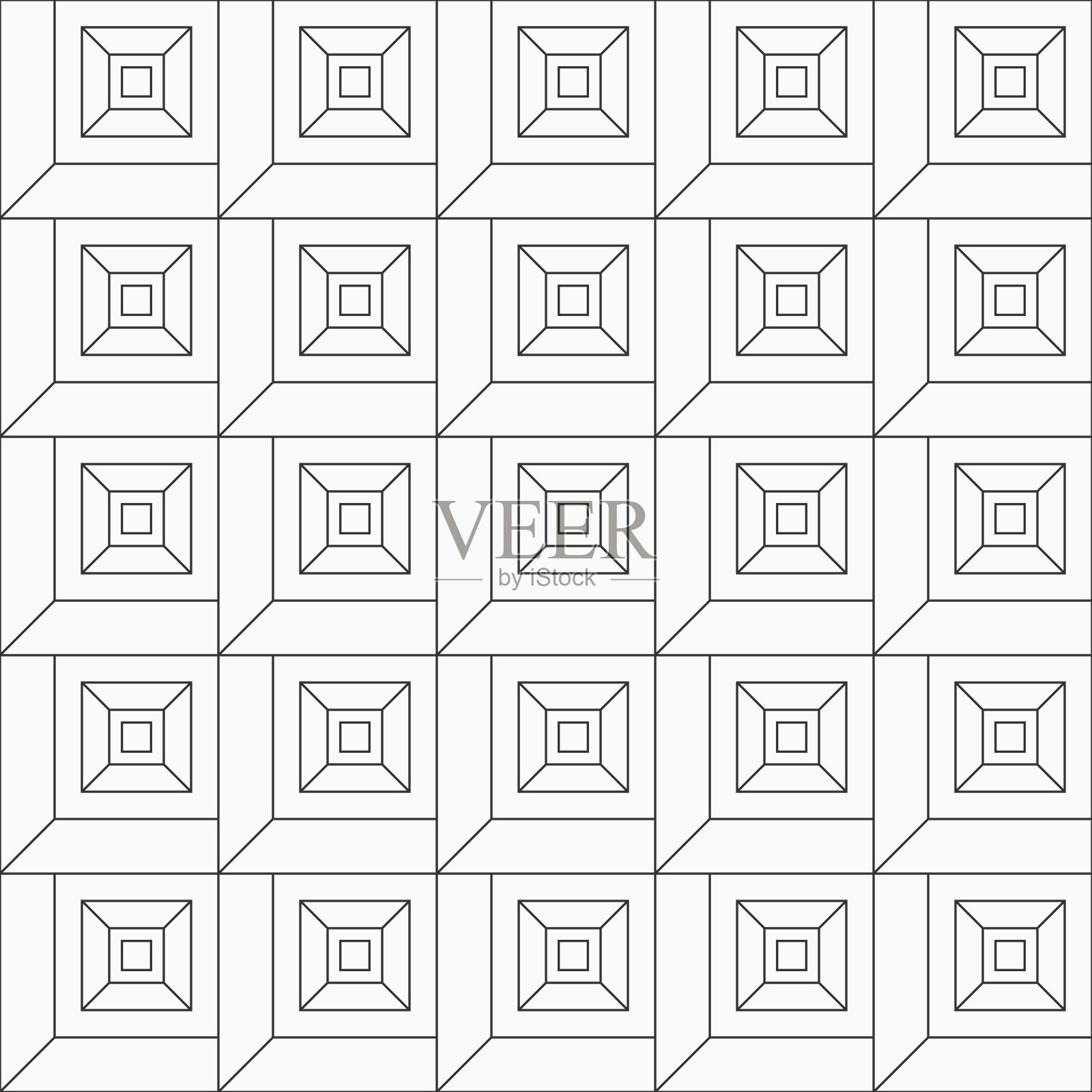 抽象无缝几何图案。插画图片素材