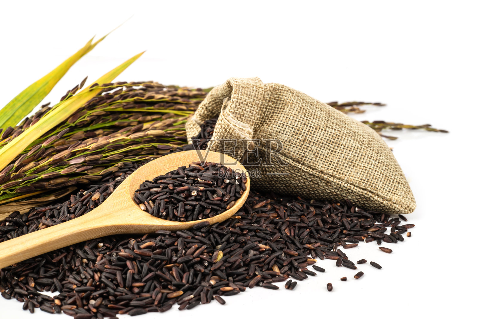 大米贝瑞种子。照片摄影图片