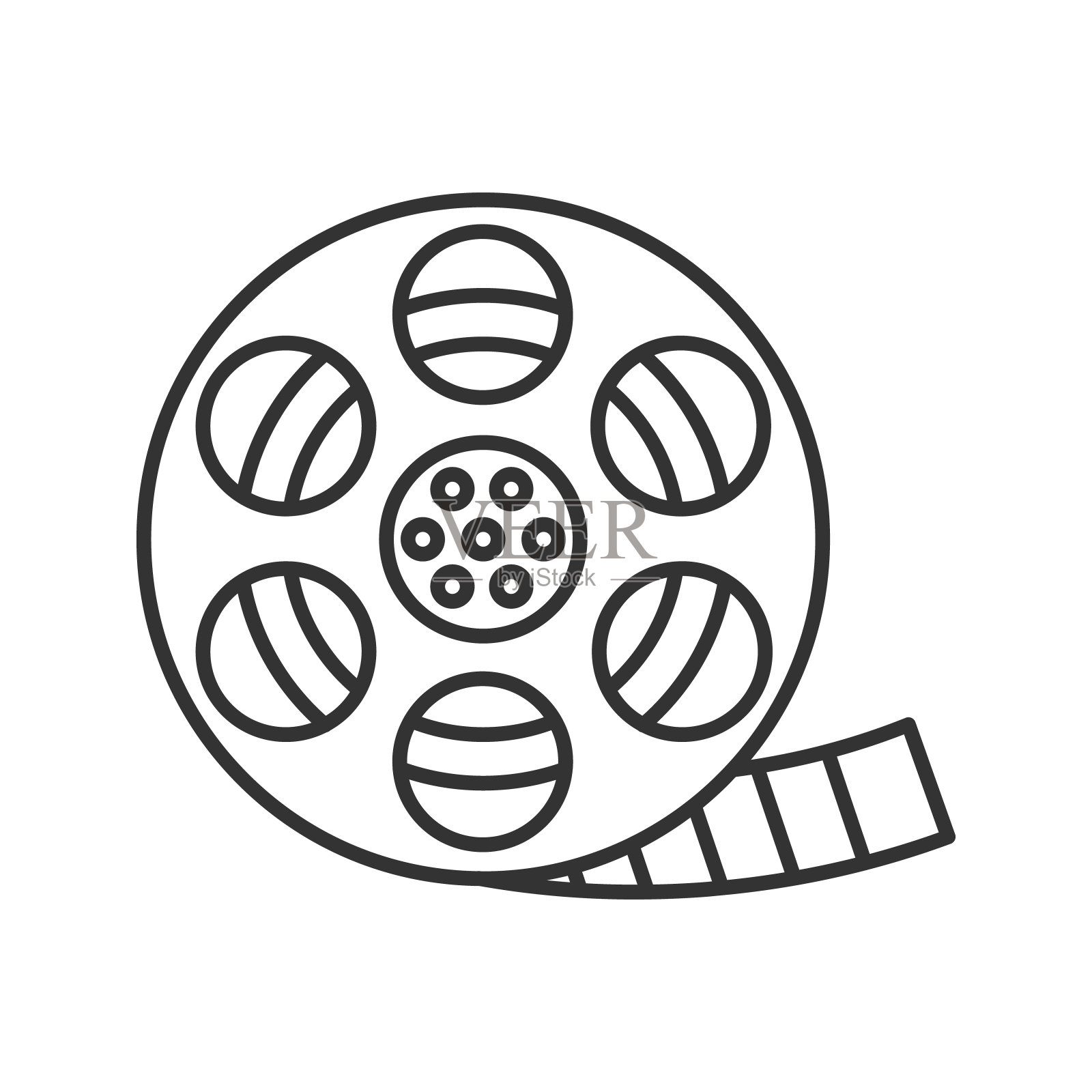 幻灯片卷图标插画图片素材