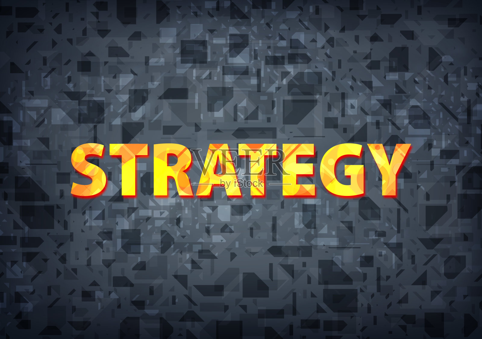 战略黑色背景插画图片素材