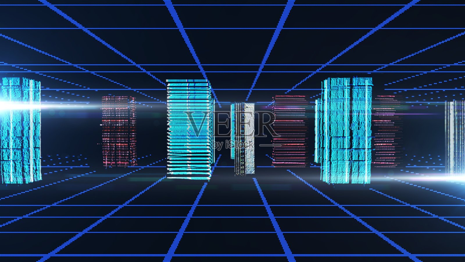 数字抽象蓝色背景照片摄影图片