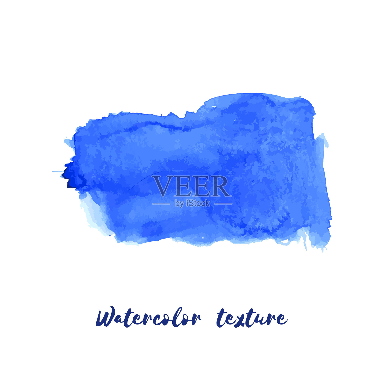 矢量码头，海军蓝，靛蓝水彩纹理插画图片素材