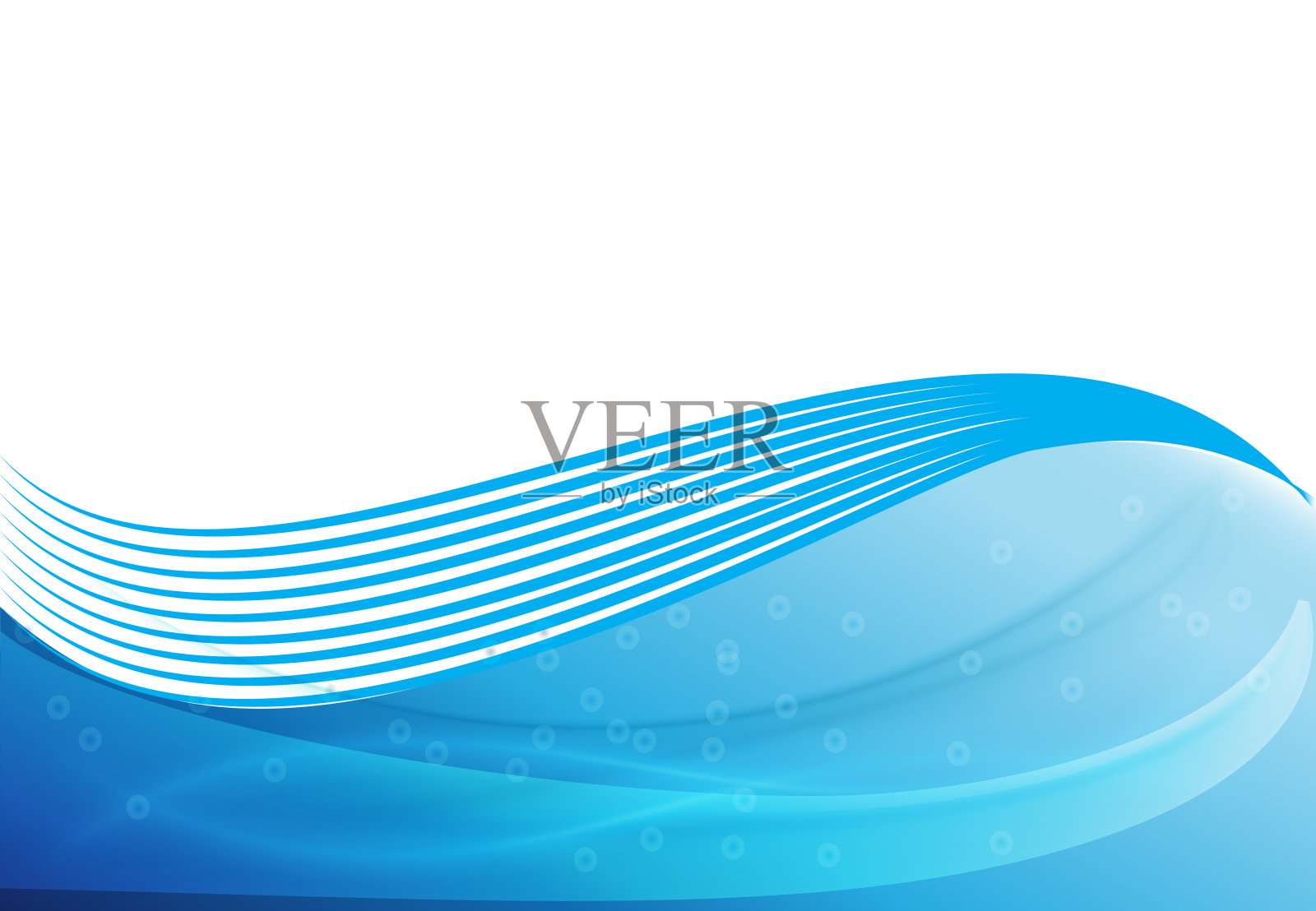 蓝波背景矢量模板插画图片素材