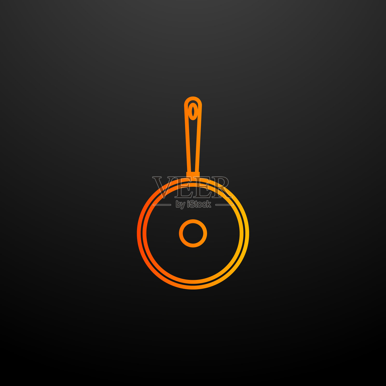 煎锅诺兰的偶像。厨房用具的元素。简单的图标为网站，网页设计，移动应用程序，信息图形插画图片素材