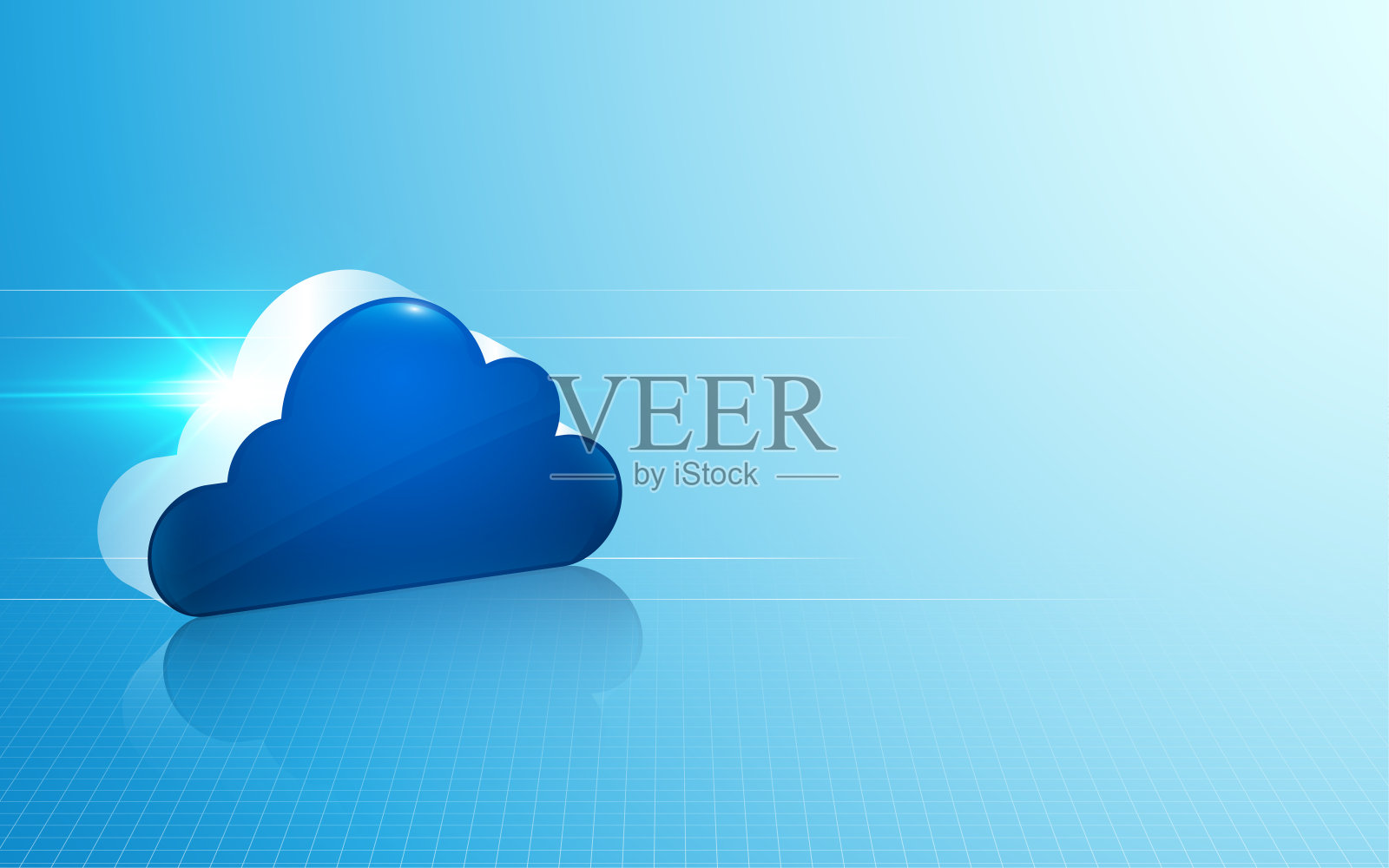 云系统技术创新概念的背景插画图片素材