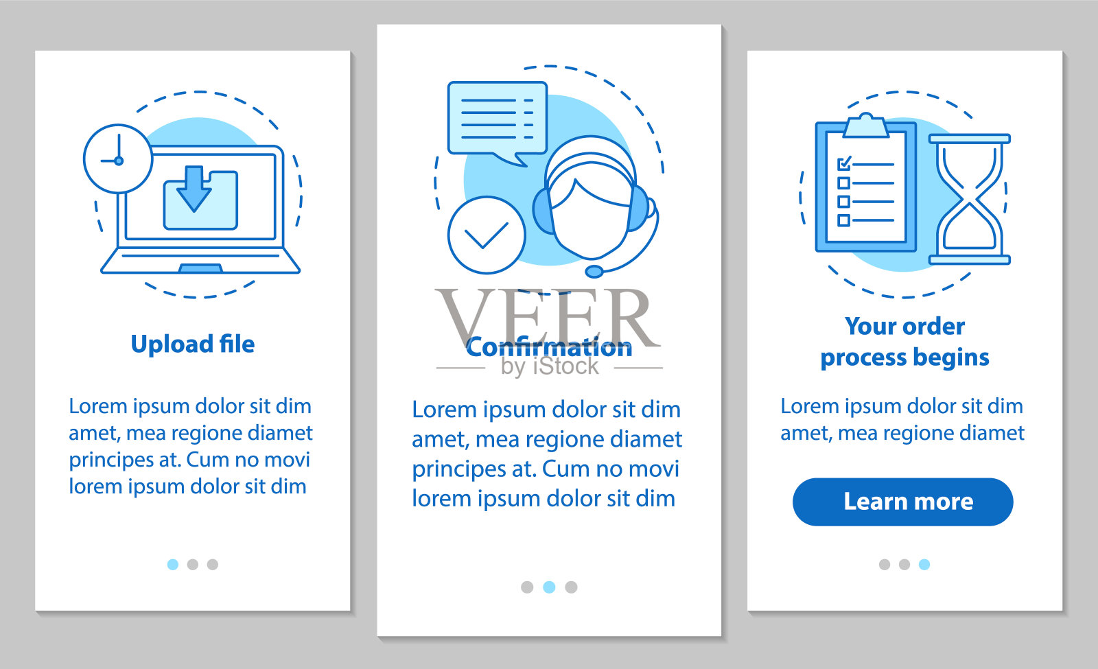 客户支持app屏幕设计模板素材