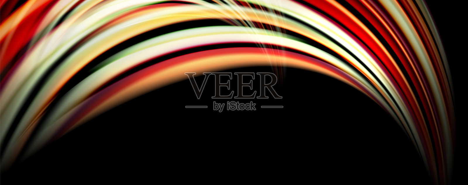 流体颜色旋涡为黑色。现代的背景与时尚的设计插画图片素材