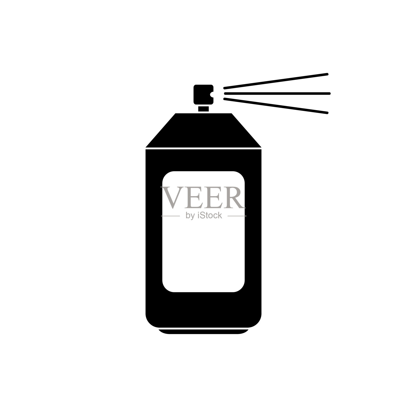 涂鸦彩色喷漆矢量图标，街头艺术矢量图标插画图片素材