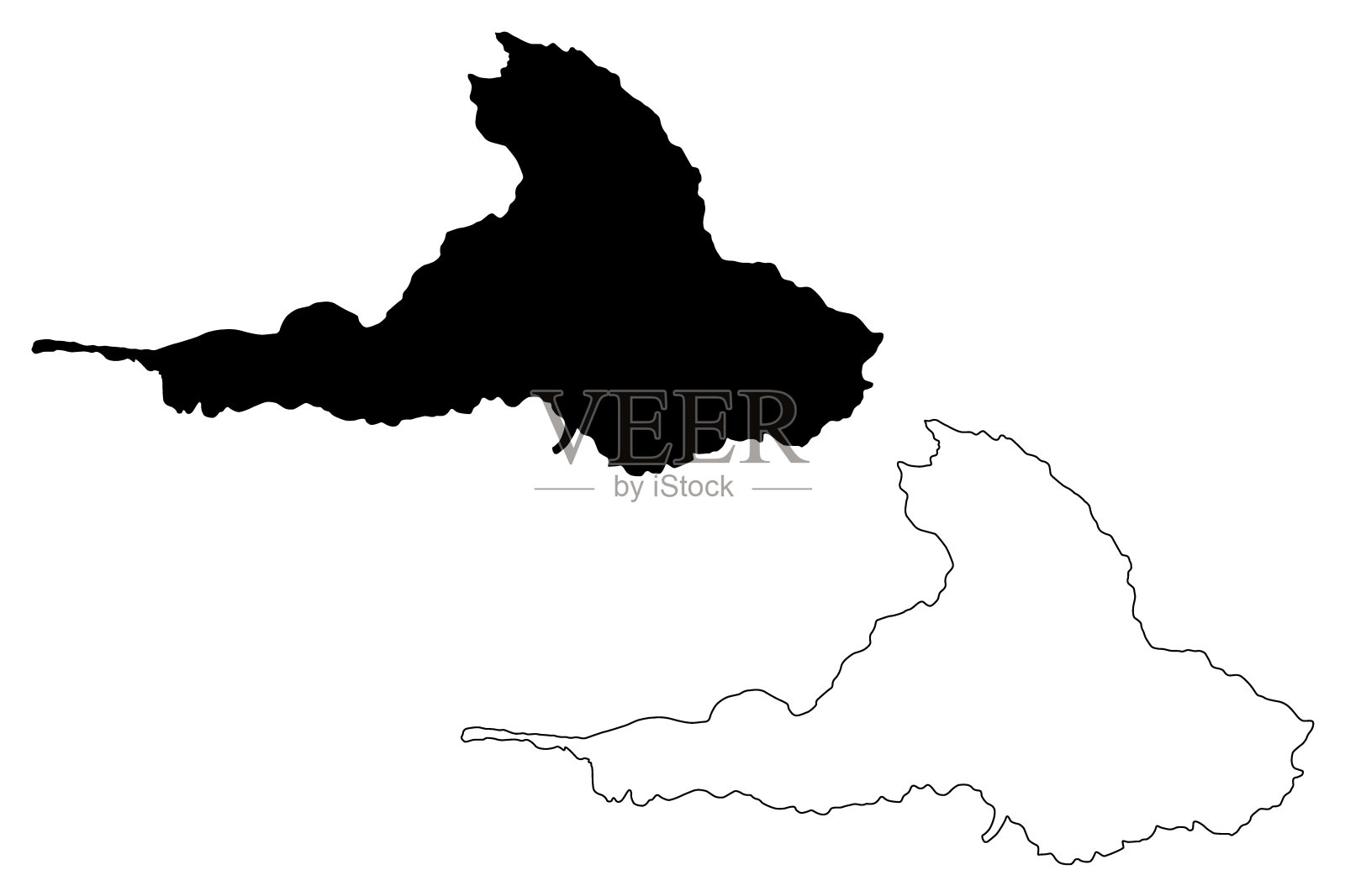 厄瓜多省(厄瓜多尔共和国，厄瓜多省)地图矢量图，涂鸦草图厄瓜多地图插画图片素材