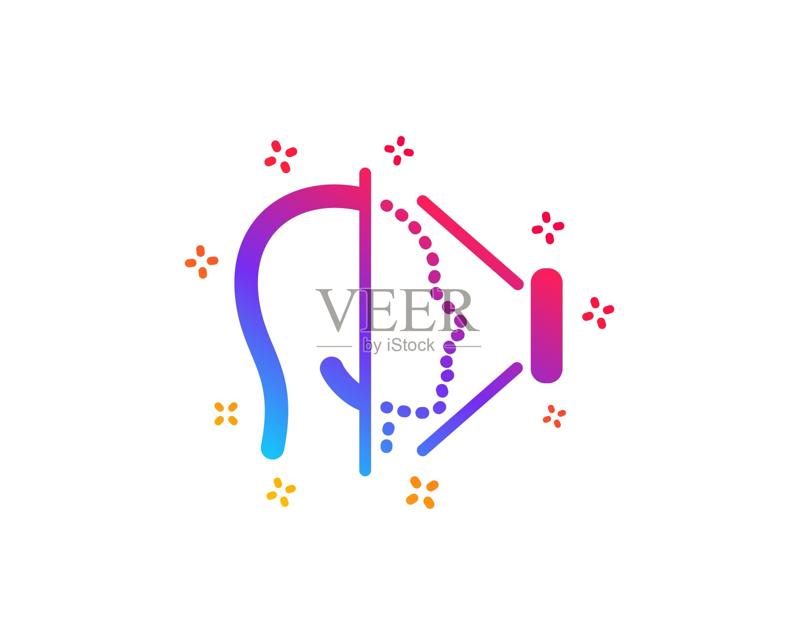 面部扫描图标。Phone Face id标识。向量图标素材