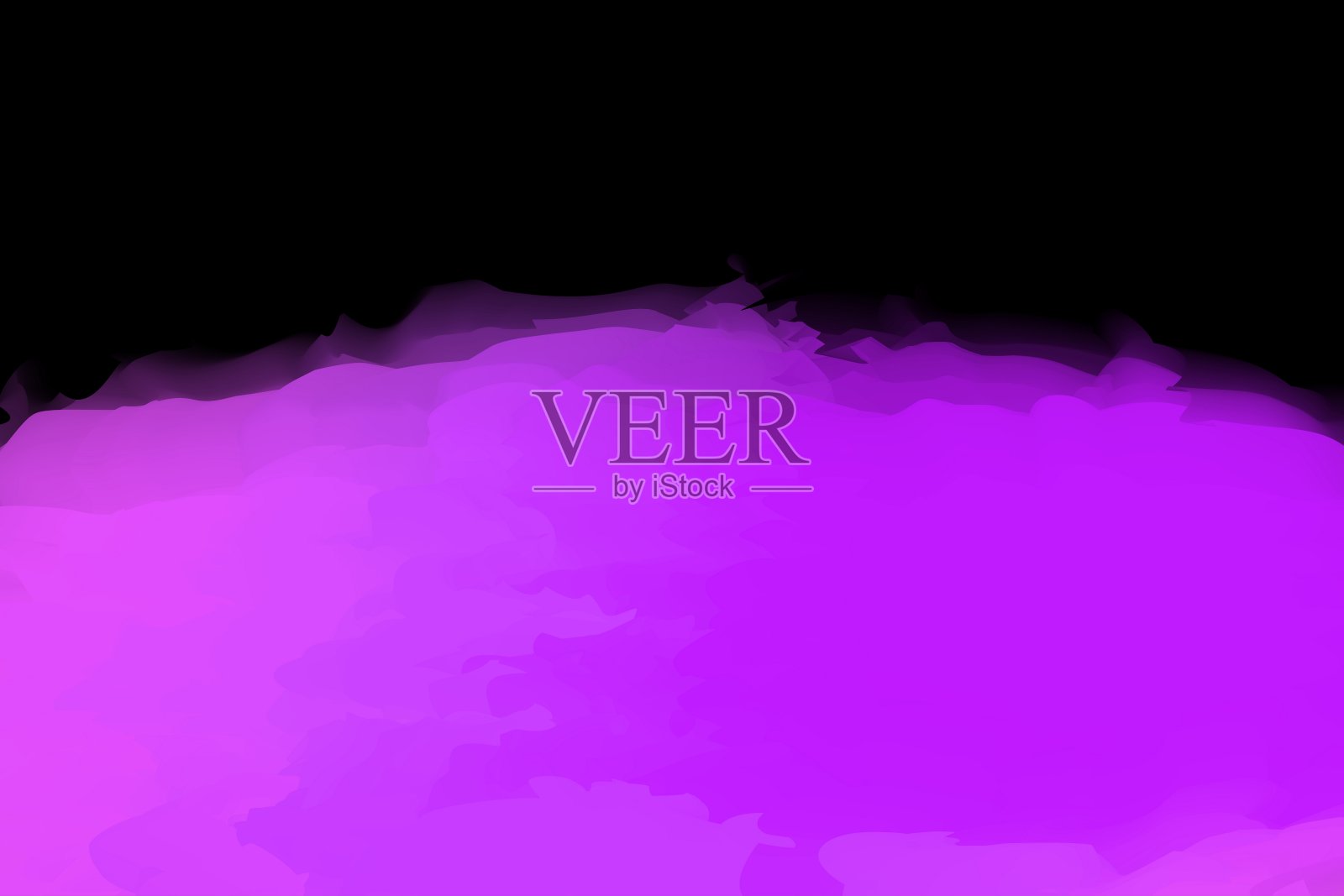 紫色染色水彩风格在黑色的背景上，水彩粉色纹理柔软的背景卡或横幅广告，水彩粉色紫色的复制空间插画图片素材