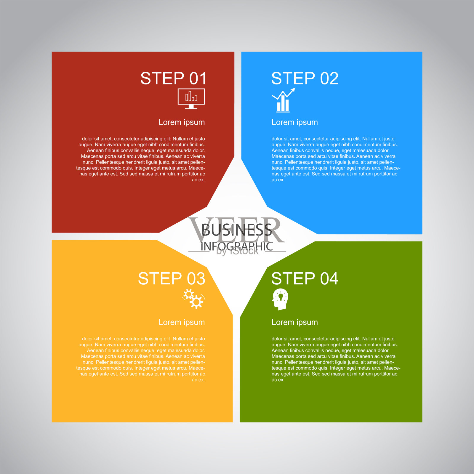 商业信息图形，几何，方形设计，营销演示，部分横幅插画图片素材