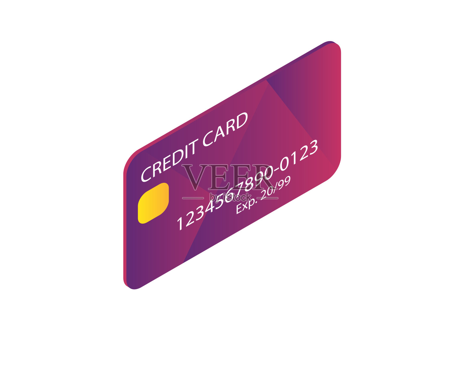信用卡等距创意插图矢量图形，信用卡等距插图矢量，信用卡等距插图矢量设计元素图片
