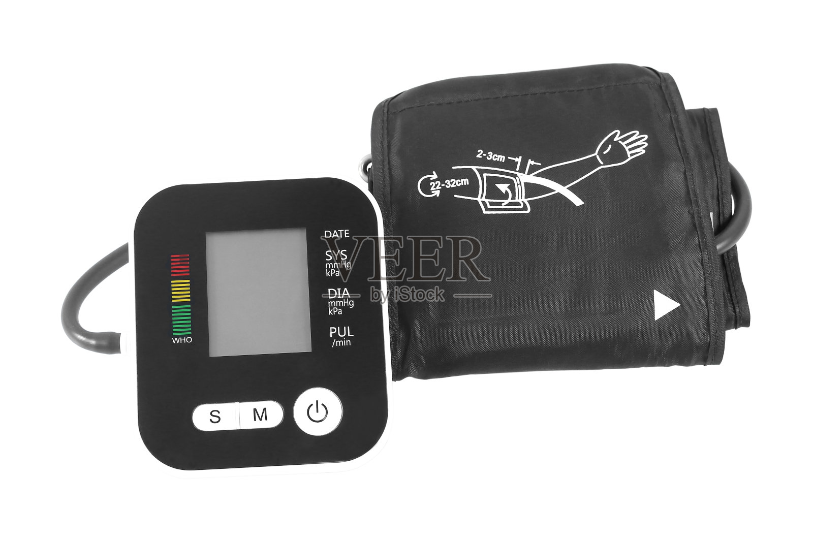 数字血压计隔离白色照片摄影图片