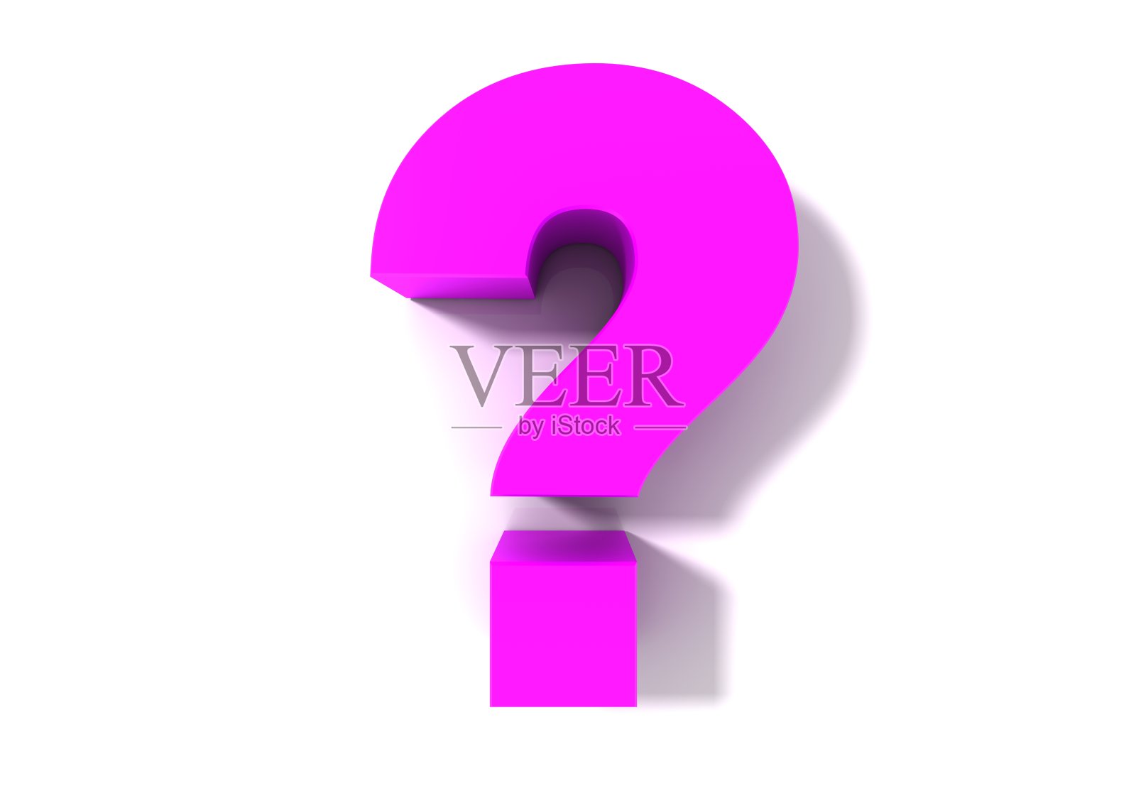 问号3d粉色问号标点符号渲染图形符号图标符号孤立在白色背景照片摄影图片