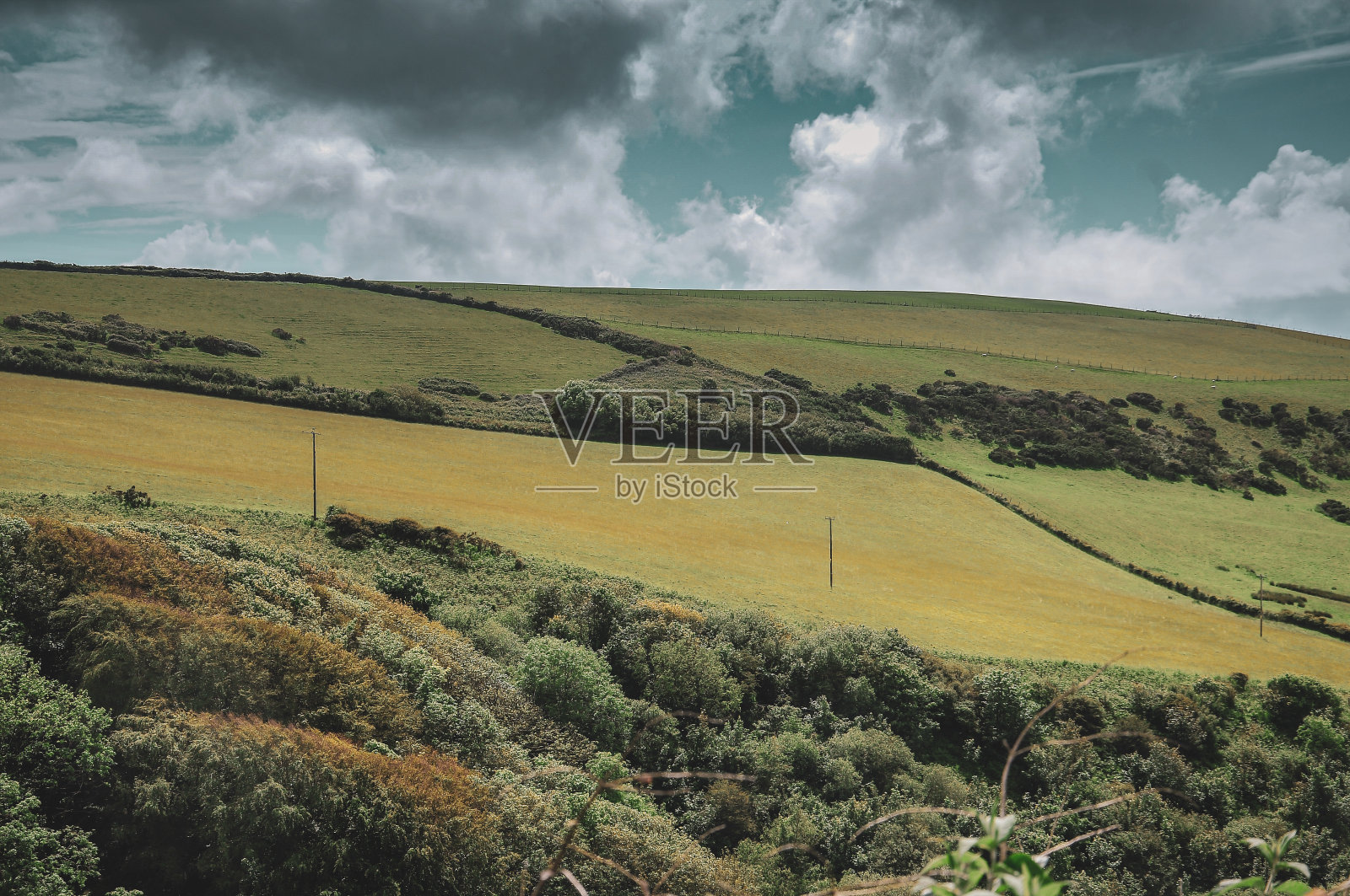 英国德文郡Woolacombe湾照片摄影图片