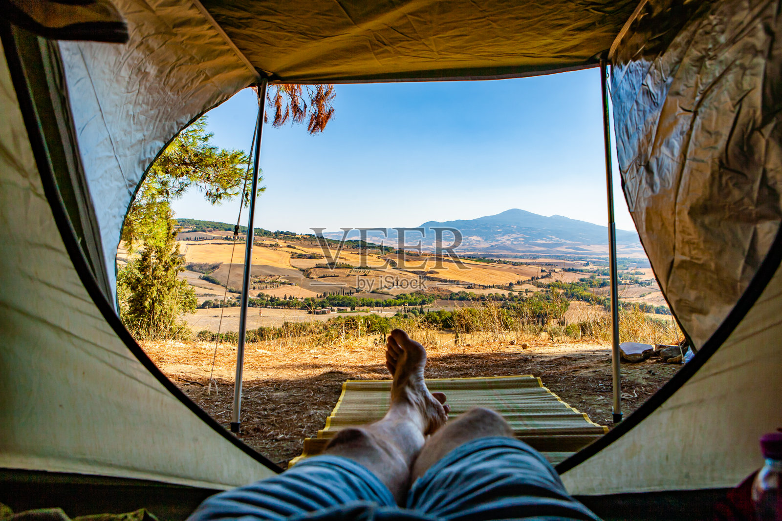 Val D'Orcia-Tuscany的观点照片摄影图片