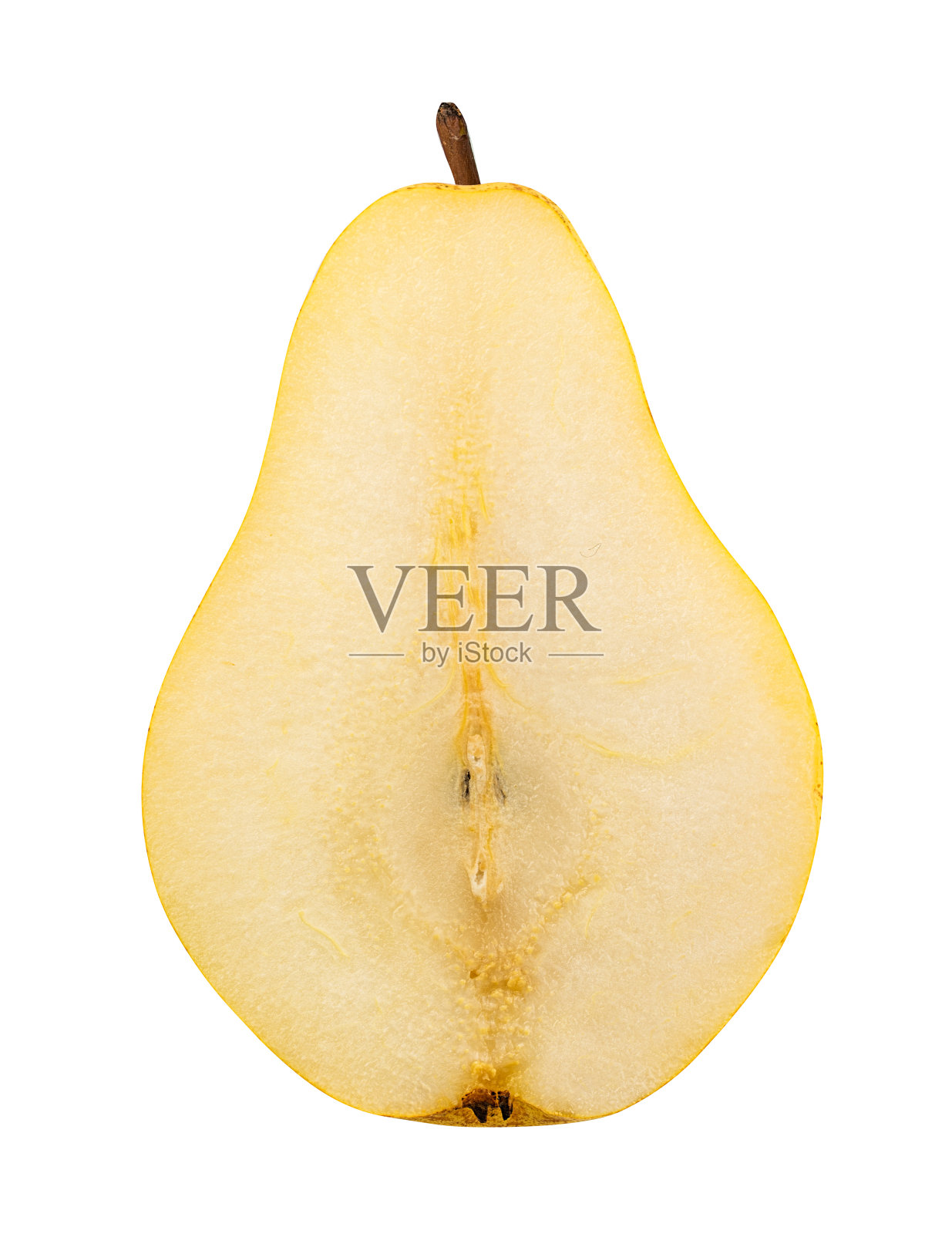 白色上孤立的梨照片摄影图片