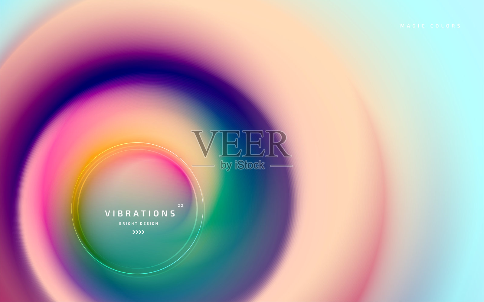 抽象背景与彩色平滑流动的颜色。美丽的模糊背景与惊人的流体梯度。液体设计的流行颜色与渐变之间的渐变。插画图片素材