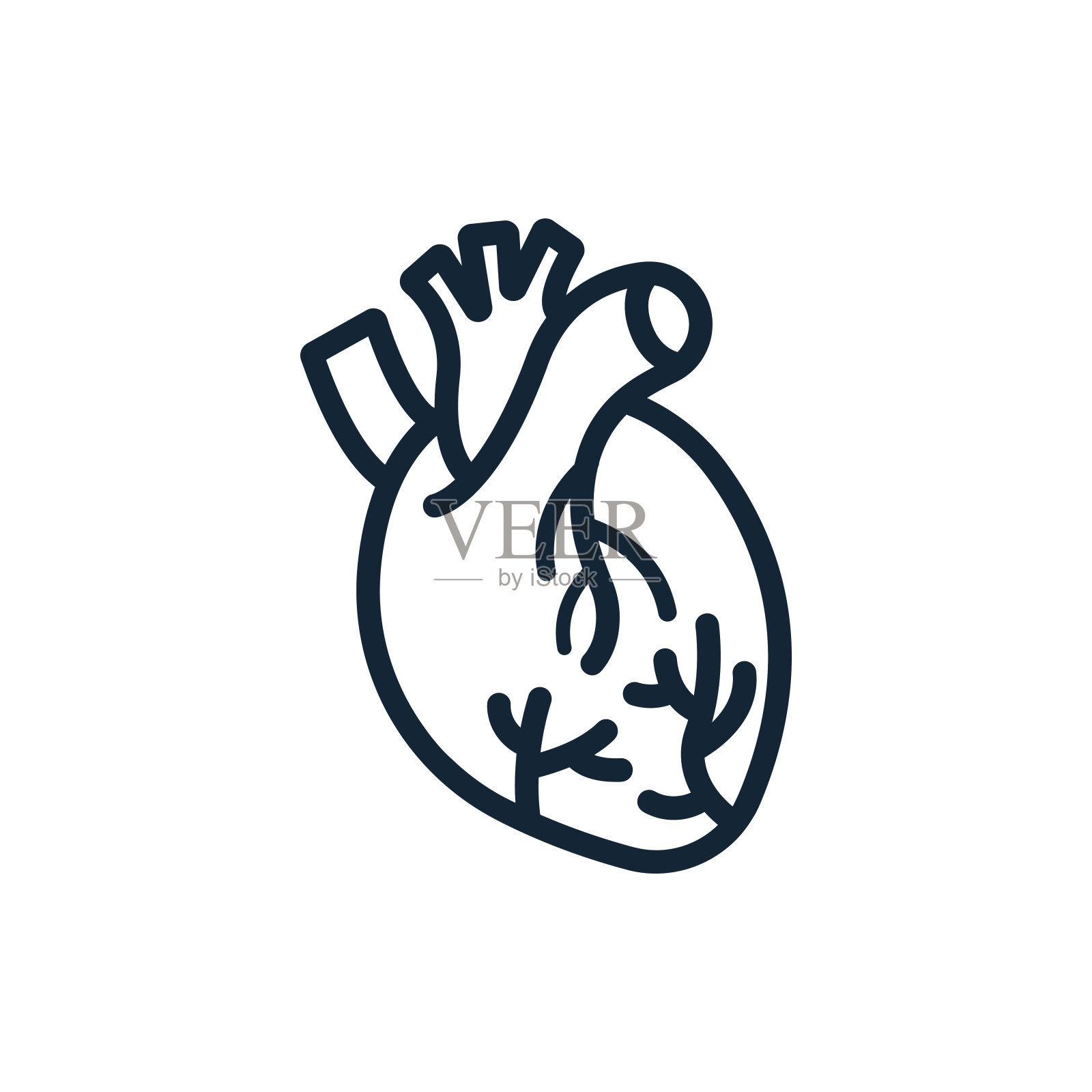 心脏，人类，向量，医疗，脉搏，跳动，波，心跳图标插画图片素材