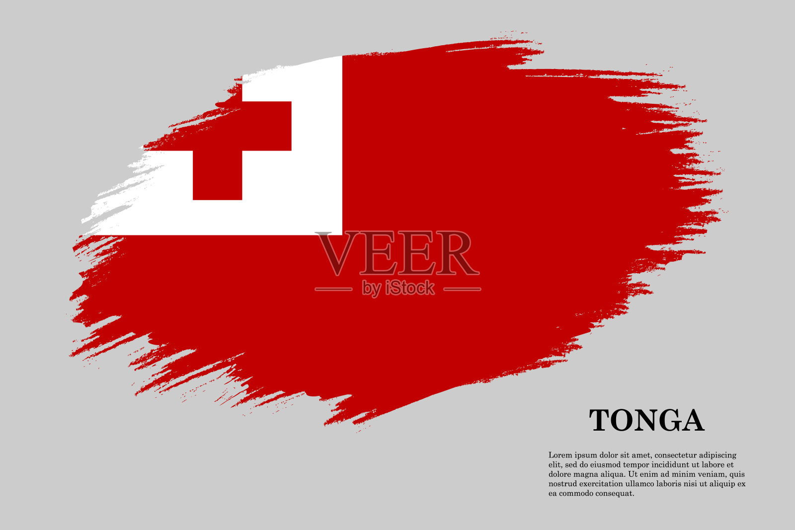 画笔描边旗插画图片素材