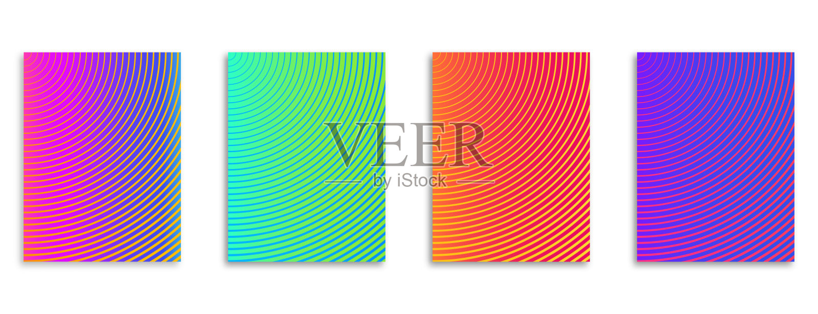 最小的封面设计。彩色半色调渐变背景在现代模板设计的网页和布局。渐变背景。几何图案。插画图片素材