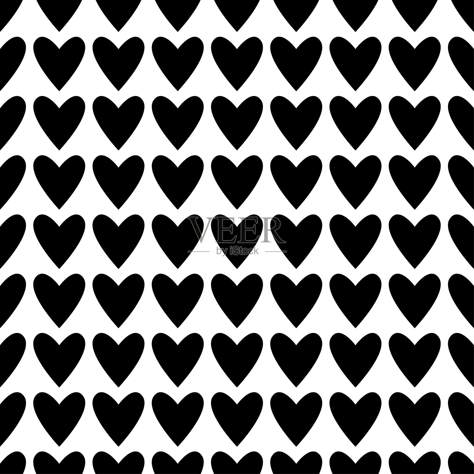 无缝的心模式插画图片素材