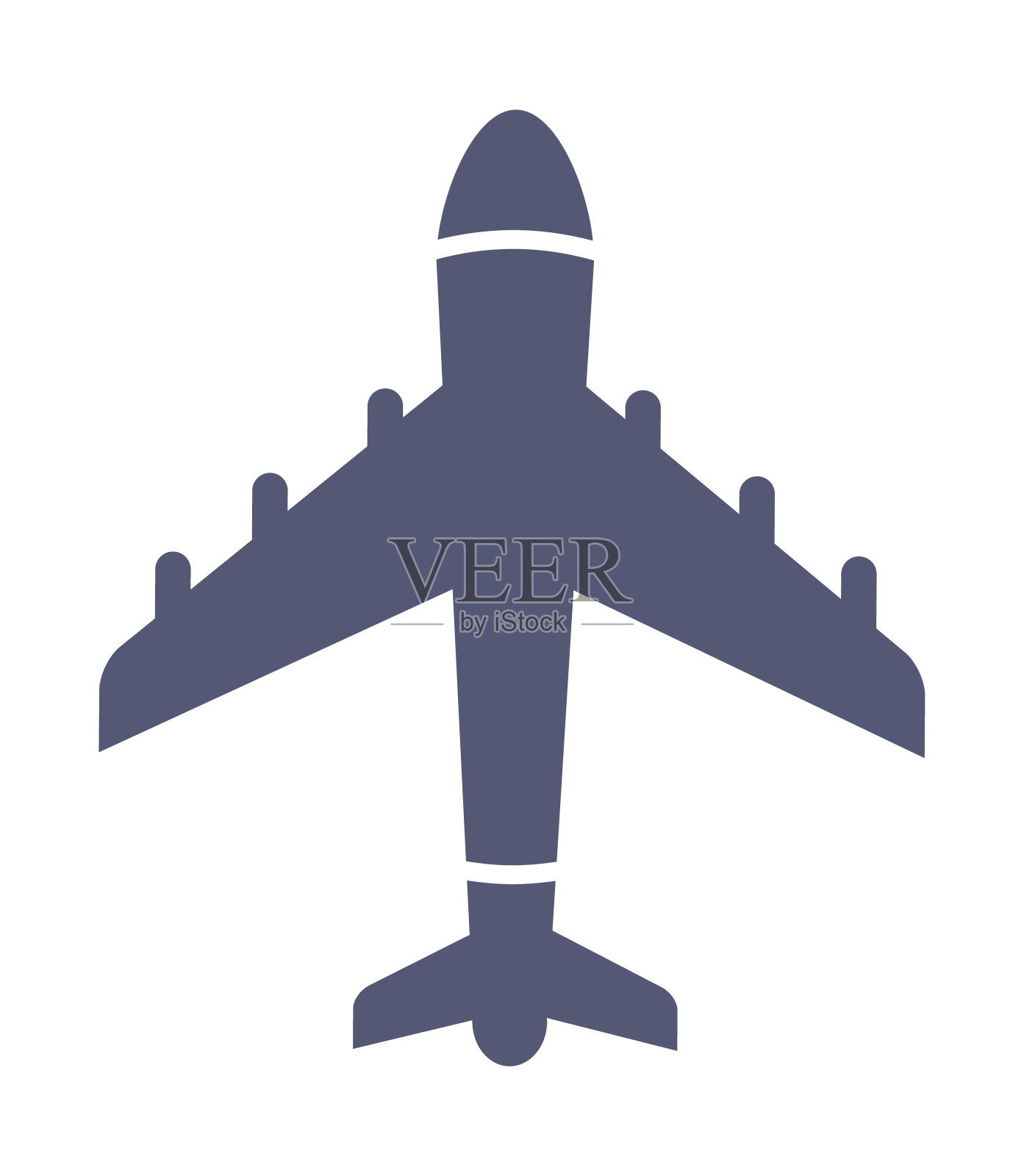 黑色简单的飞机图标设计元素图片