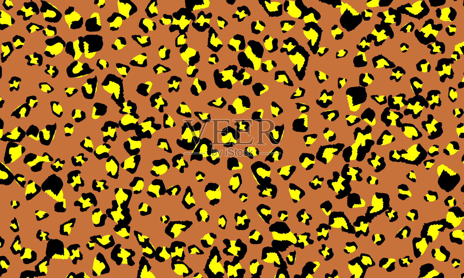 豹纹的设计。动物皮肤的模式。插画图片素材