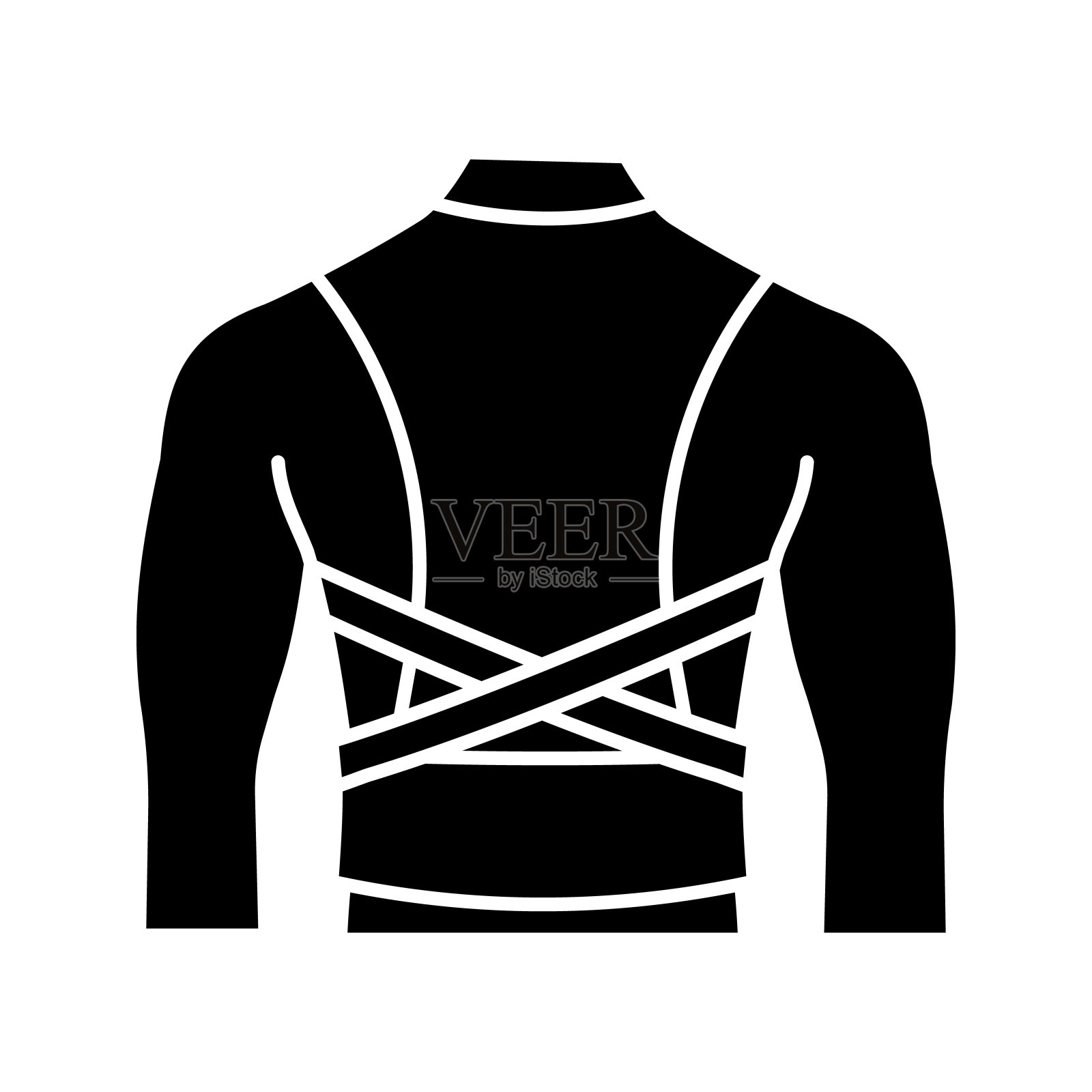 姿态校正器图标插画图片素材