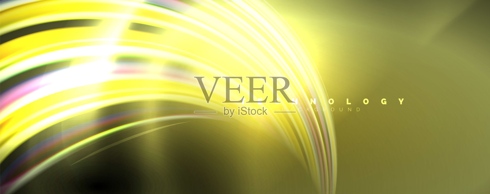 带有灯光效果的流体色波，矢量抽象背景插画图片素材