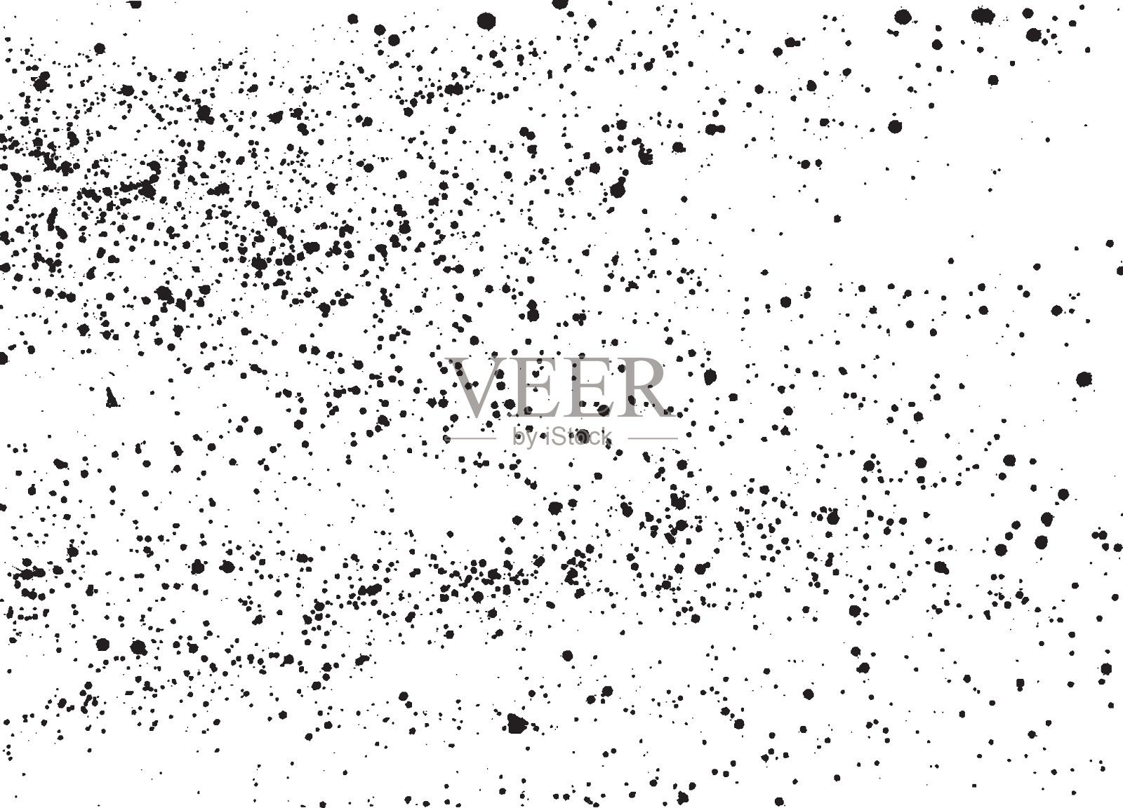 油漆在白色上飞溅出黑色。墨渍污垢的纹理和背景。喷洒涂鸦图案。插画图片素材