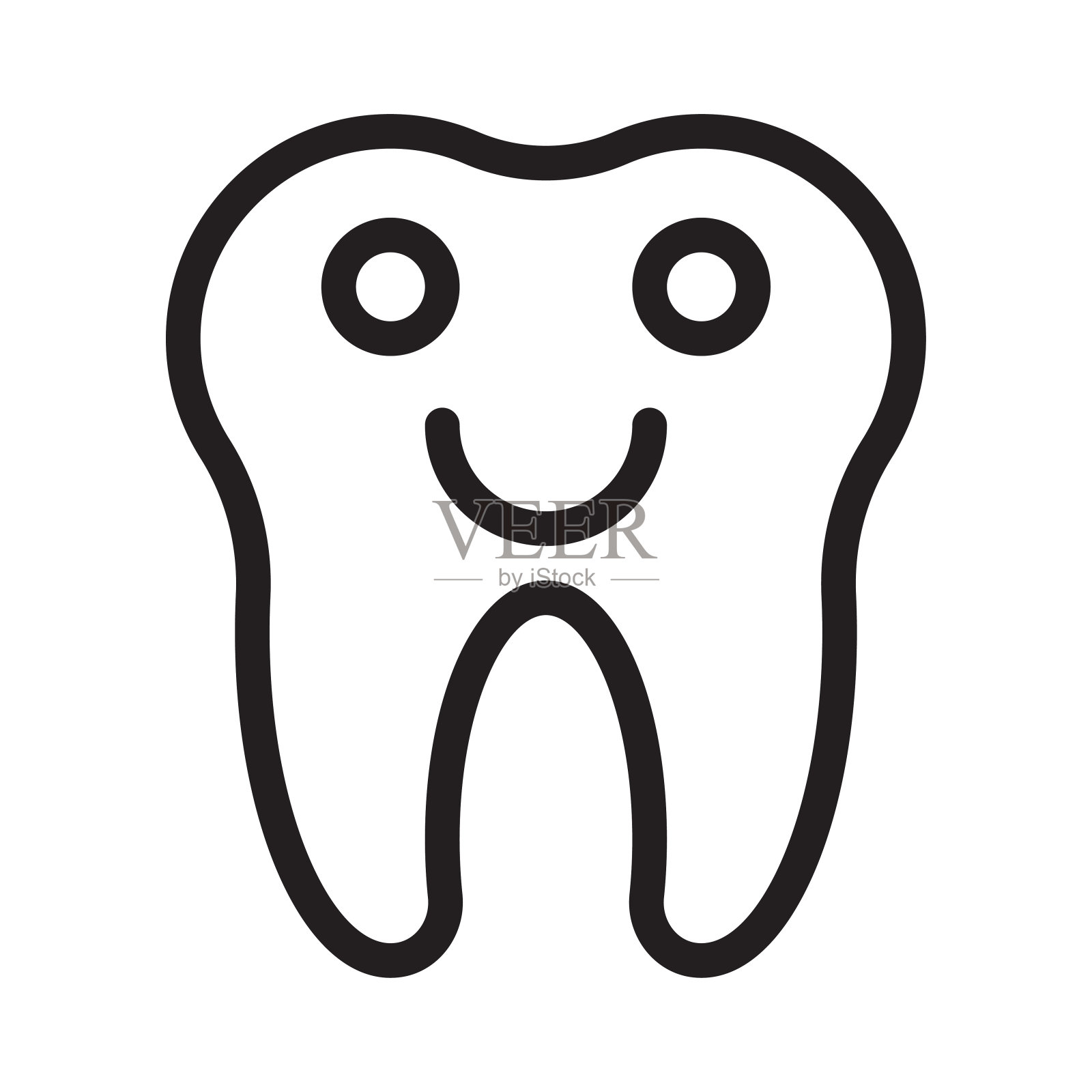 微笑插画图片素材