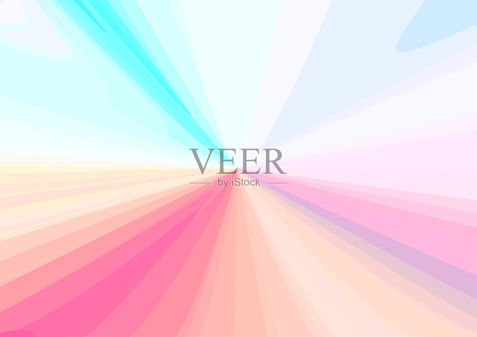 摘要低聚背景以五彩亮丽的螺旋形式向远处延伸。变形照片摄影图片