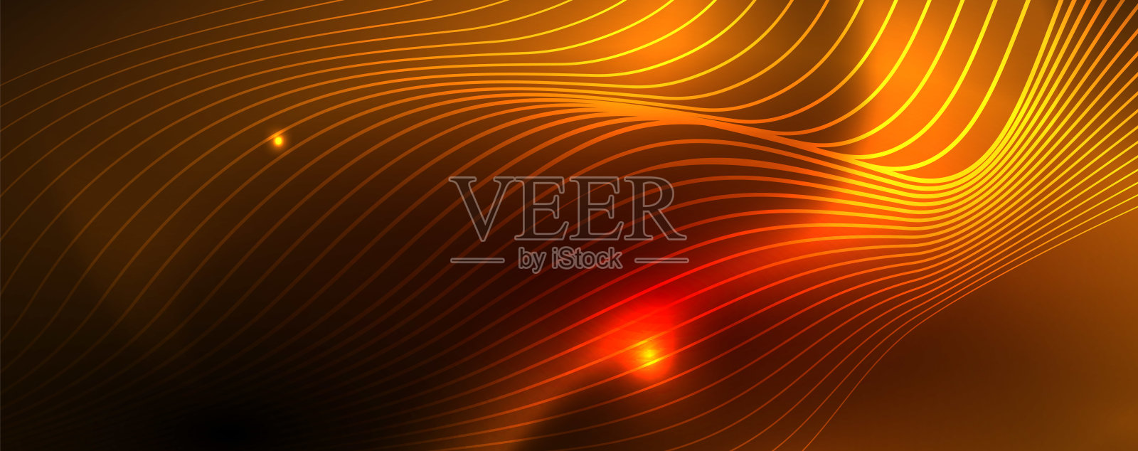 闪亮的霓虹灯线条科技魔幻未来主义背景，魔幻能量空间灯光概念，抽象背景墙纸设计插画图片素材