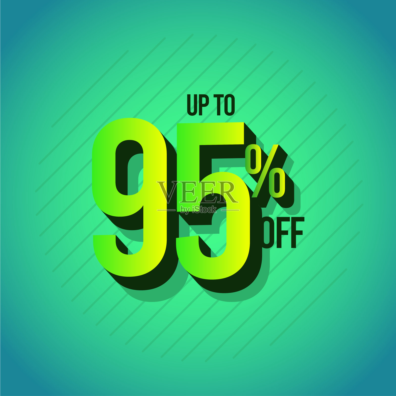 折扣高达95%的标签向量模板设计插图设计元素图片
