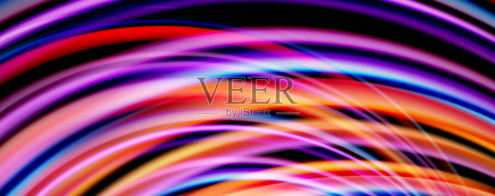 流体颜色旋涡为黑色。现代的背景与时尚的设计插画图片素材