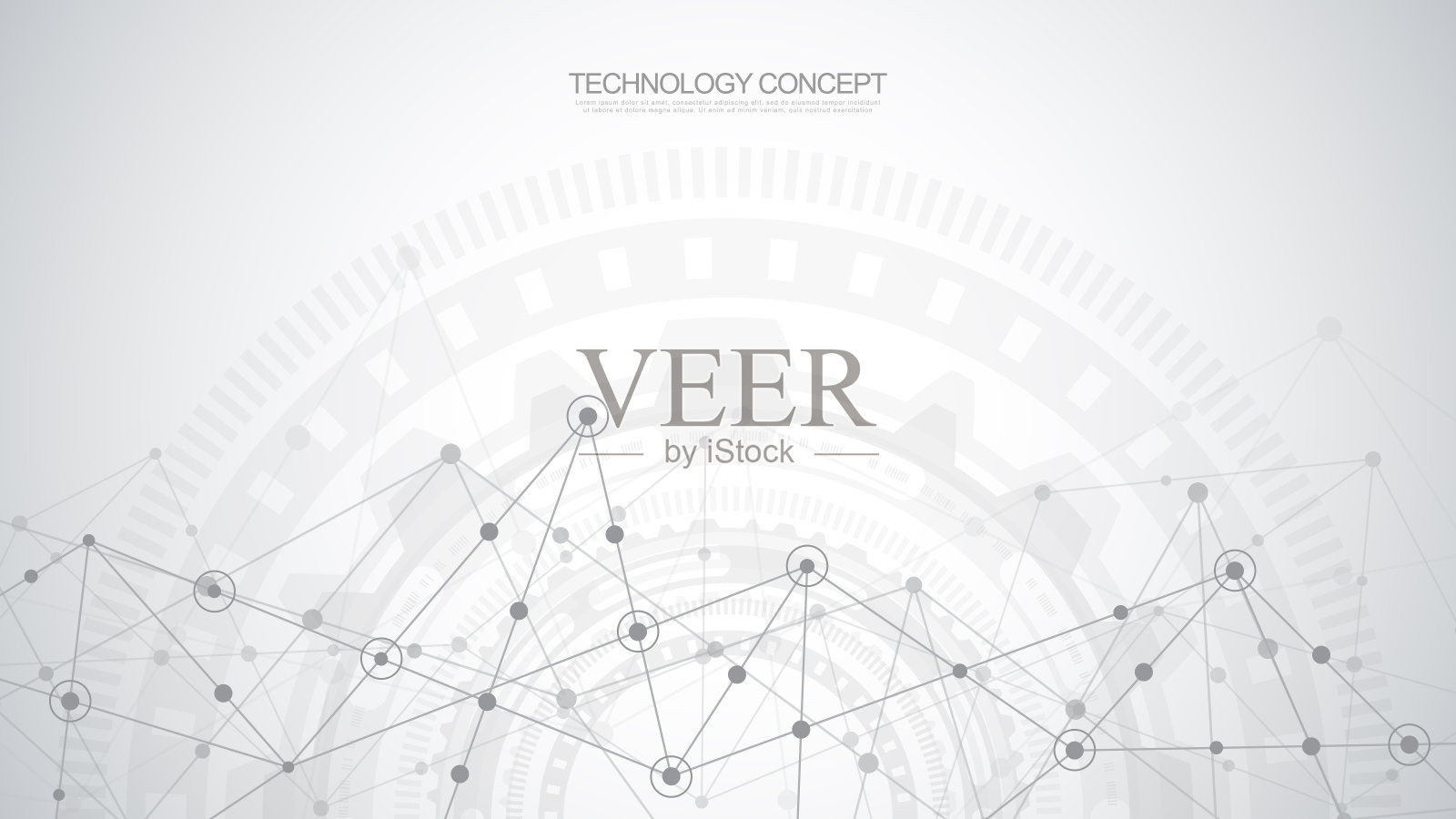 抽象丛背景连接点和线。全球网络连接，数字技术和通信概念。插画图片素材