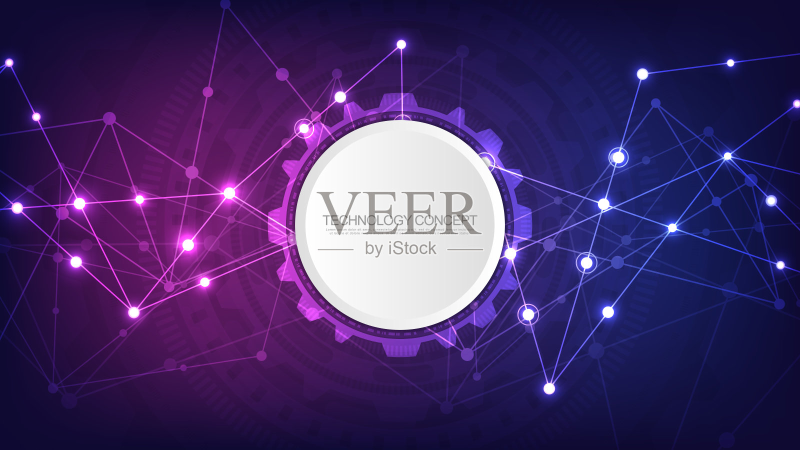 全局网络连接。抽象的几何背景与连接点和线。数字技术和通信概念。插画图片素材