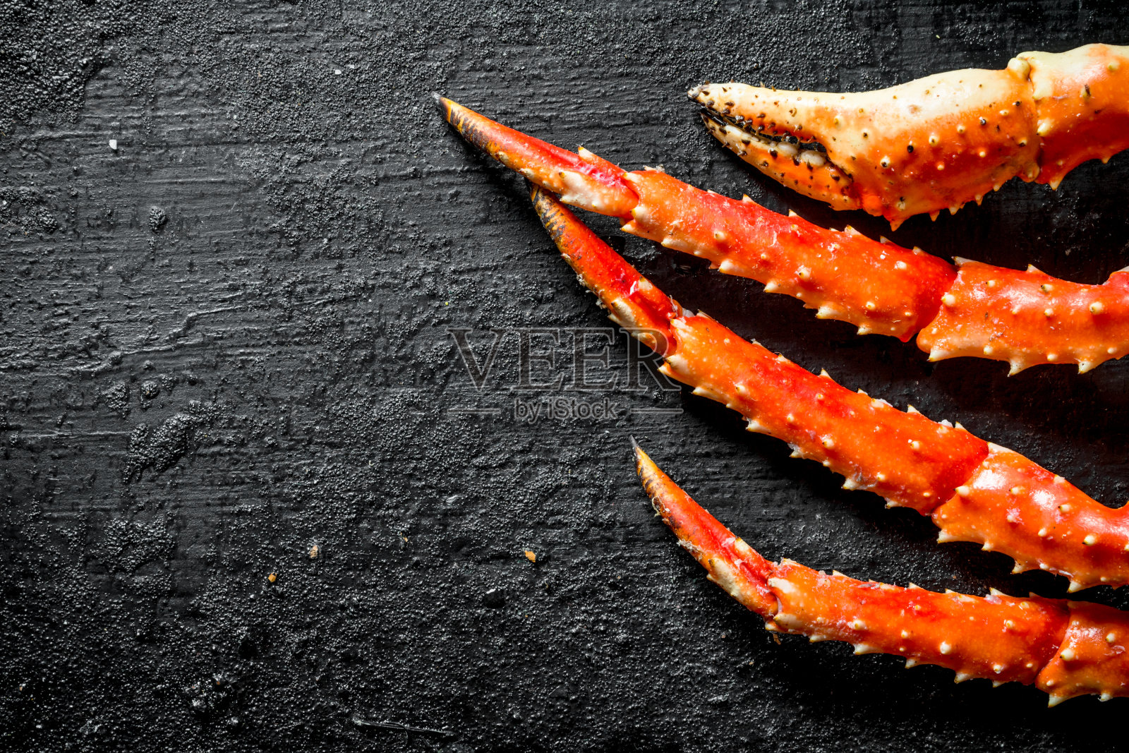 新鲜的海蟹。照片摄影图片