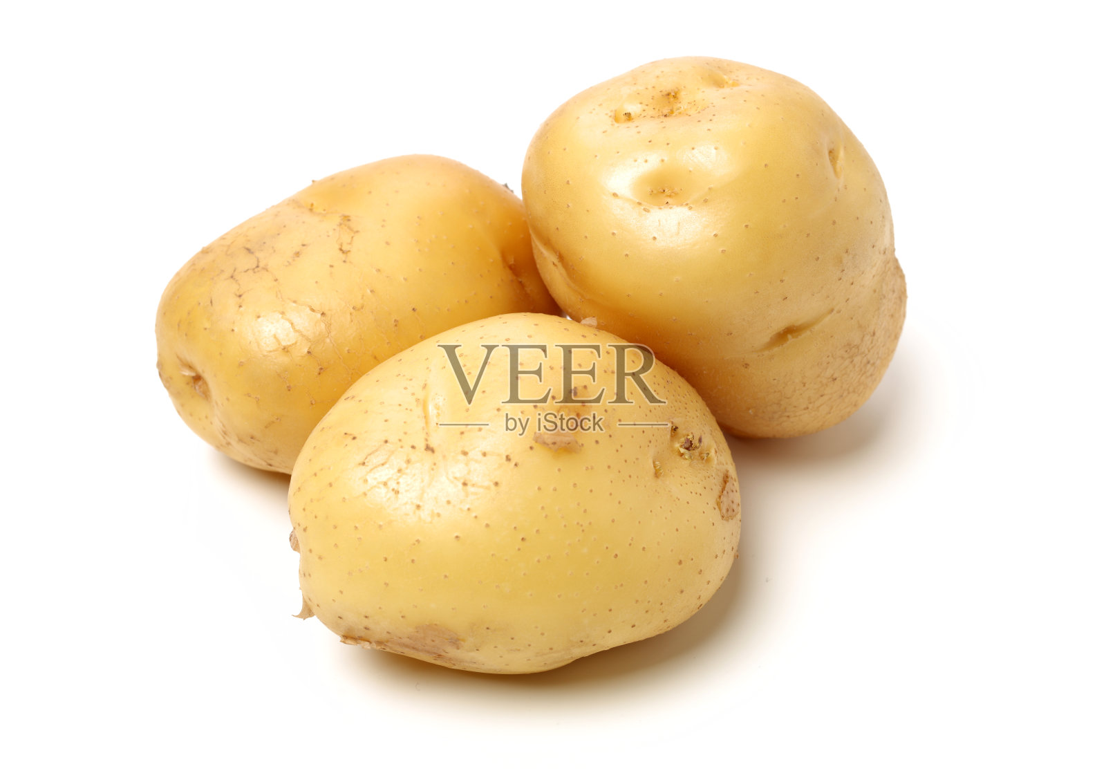 白底土豆照片摄影图片
