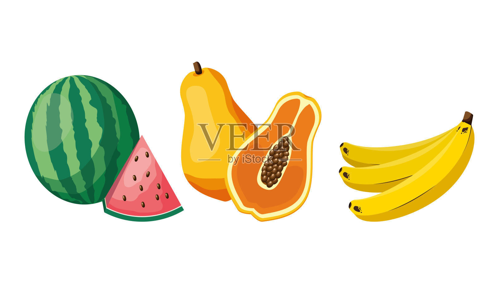 热带水果设计插画图片素材