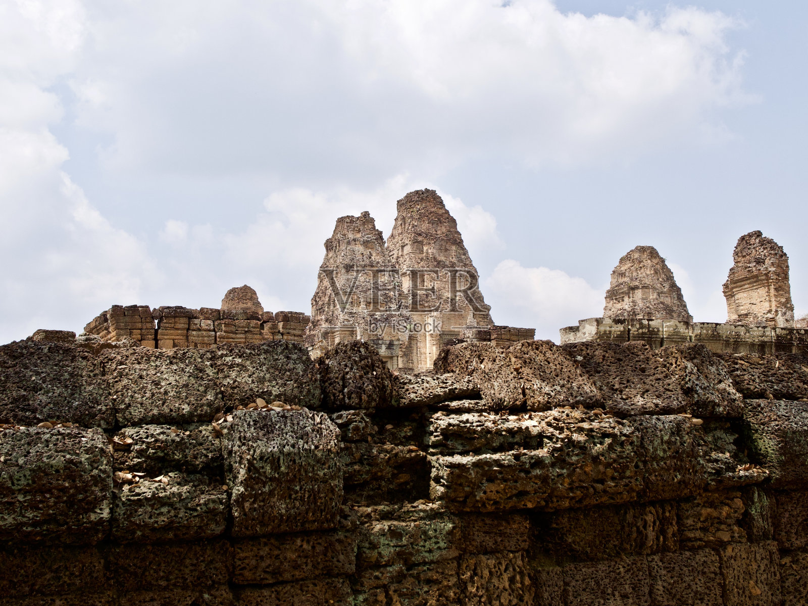 暹粒吴哥古庙建筑群建筑照片摄影图片